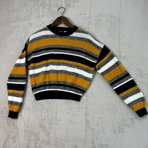 Divided H&M Yellow Striped Sweater